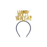 Čelenka "Happy New Year" MODRO-ZLATÁ
