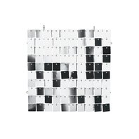 Dekorační čtvercový panel STŘÍBRNÝ, 30x30 cm - Obr.1
