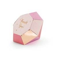 Krabička “Diamant - Thank You” RŮŽOVÁ, 6 ks