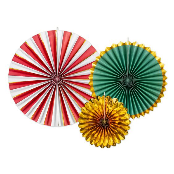 Závěsné rozety “Vánoční mix”, 3 ks - Obr.1