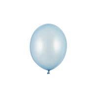 Balónek metalický SVĚTLE MODRÝ, 23 cm