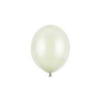 Balónek metalický KRÉMOVÝ, 23 cm
