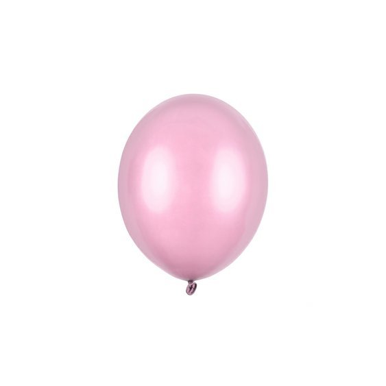 Balónek metalický RŮŽOVÝ, 23 cm, 100 ks - Obr.1