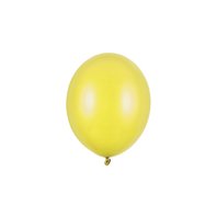 Balónek metalický ŽLUTÝ, 23 cm, 100 ks