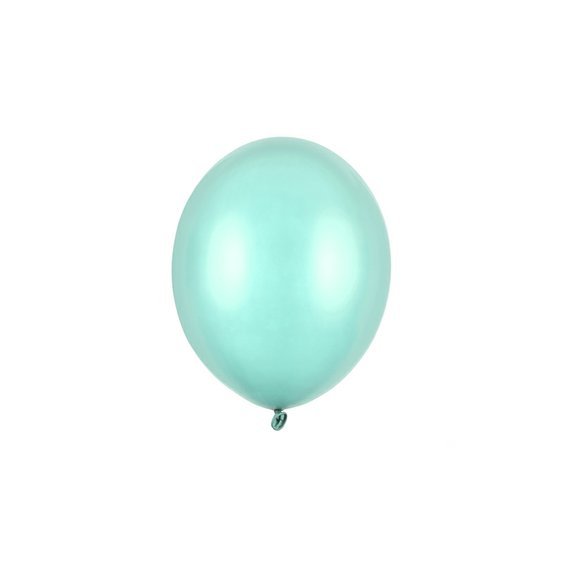 Balónek metalický SVĚTLE ZELENÝ, 23 cm - Obr.1