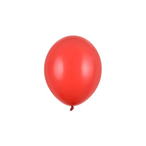 Balónek pastelový ČERVENÝ, 23 cm, 100 ks - Obr.1