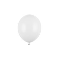 Balónek pastelový BÍLÝ, 23 cm