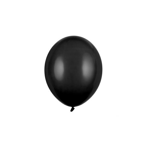 Balónek pastelový ČERNÝ, 23 cm - Obr.1