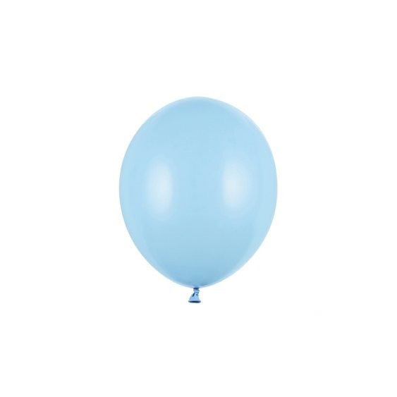 Balónek pastelový SVĚTLE MODRÝ, 23 cm, 100 ks - Obr.1