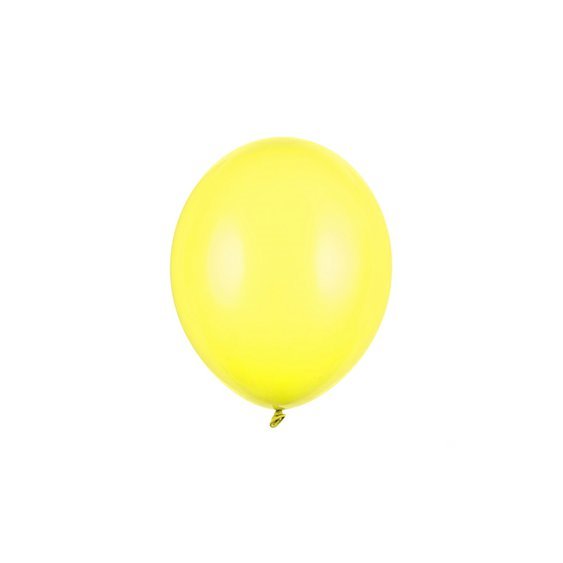 Balónek pastelový ŽLUTÝ, 23 cm, 100 ks - Obr.1
