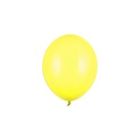 Balónek pastelový ŽLUTÝ, 23 cm, 100 ks