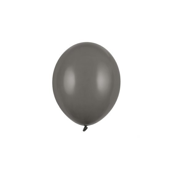 Balónek pastelový TMAVĚ ŠEDÝ, 23 cm - Obr.1
