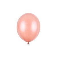 Balónek metalický RŮŽOVO-ZLATÝ, 27 cm