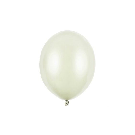 Balónek metalický KRÉMOVÝ, 27 cm - Obr.1
