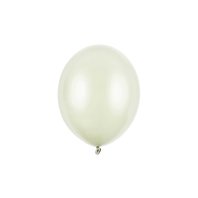 Balónek metalický KRÉMOVÝ, 27 cm