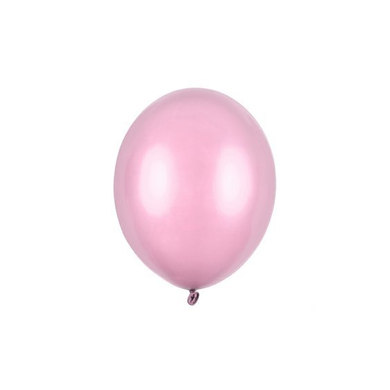 Balónek metalický RŮŽOVÝ, 27 cm - Obr.1