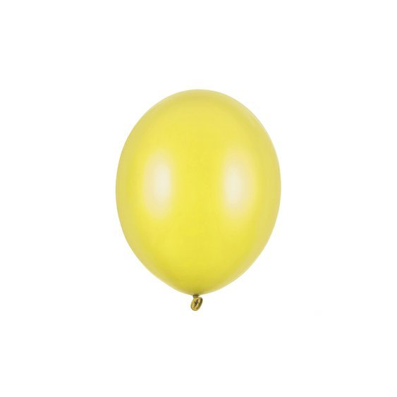 Balónek metalický ŽLUTÝ, 27 cm - Obr.1