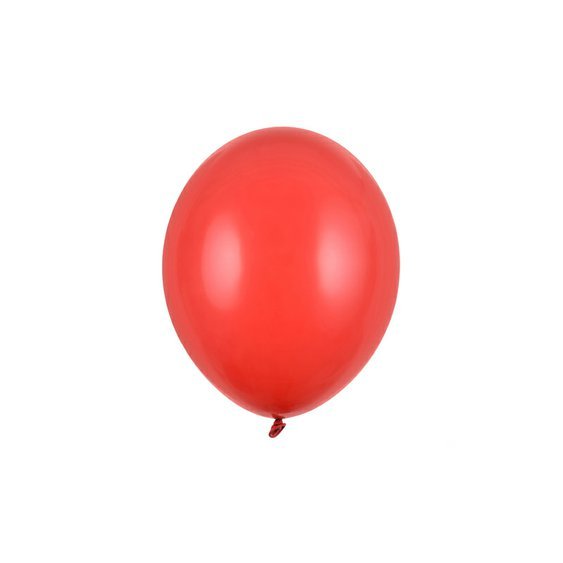 Balónek pastelový ČERVENÝ, 27 cm, 100 ks - Obr.1