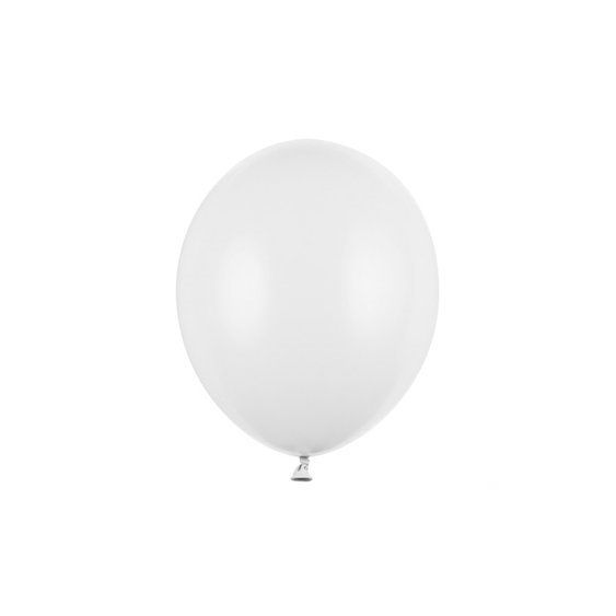 Balónek pastelový BÍLÝ, 27 cm - Obr.1