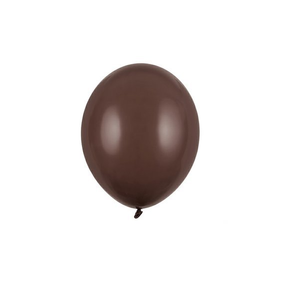 Balónek pastelový TMAVĚ HNĚDÝ, 27 cm - Obr.1