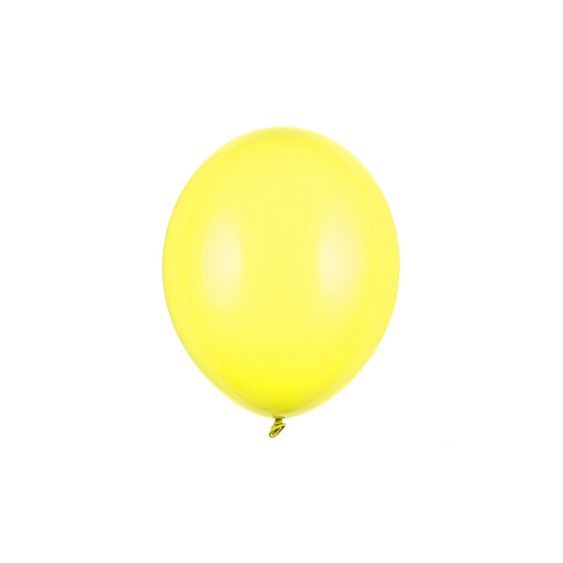 Balónek pastelový ŽLUTÝ, 27 cm - Obr.1