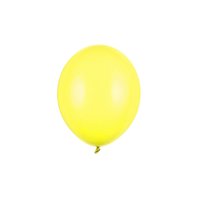 Balónek pastelový ŽLUTÝ, 27 cm