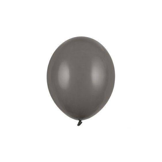 Balónek pastelový TMAVĚ ŠEDÝ, 27 cm - Obr.1