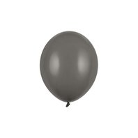 Balónek pastelový TMAVĚ ŠEDÝ, 27 cm