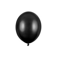 Balónek metalický ČERNÝ, 30 cm
