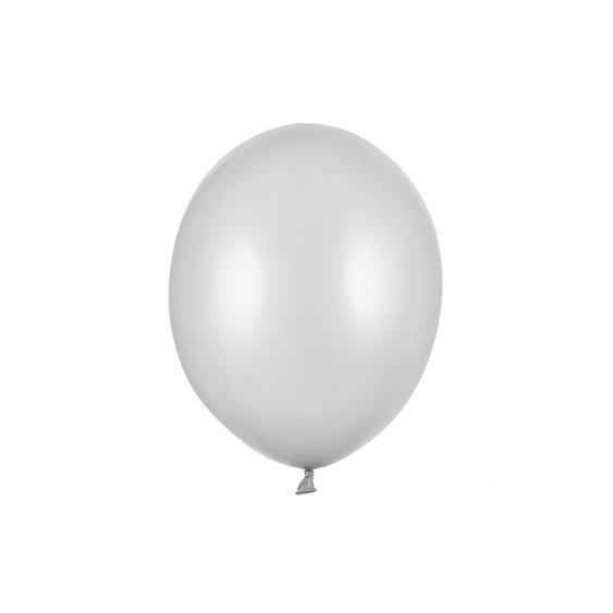 Balónek metalický STŘÍBRNÝ, 30 cm - Obr.1