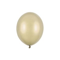 Balónek metalický STUDENĚ ZLATÝ, 30 cm - Obr.1