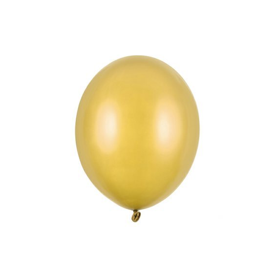 Balónek metalický ZLATÝ, 30 cm - Obr.1