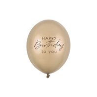 Balónek metalický “Happy Birthday To You” STUDENĚ ZLATÝ, 30 cm - Obr.1