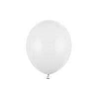 Balónek pastelový BÍLÝ, 30 cm