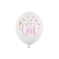 Balónek pastelový “It’s a Girl” RŮŽOVÝ, 30 cm
