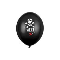 Balónek “Pirátská Párty” ČERNÝ, 30 cm