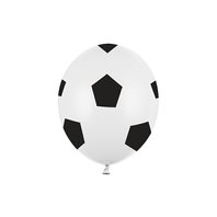 Balónek "Fotbal", 30 cm, 6 ks