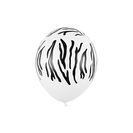 Balónek vzor “Zebra”, 30 cm - Obr.1