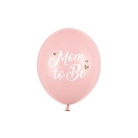 Balónky “Mom to Be” SVĚTLE RŮŽOVÉ, 30 cm, 6 ks
