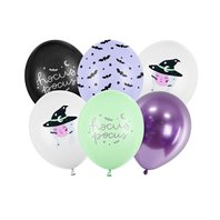 Balónky “Magický Halloween-čarodějnice”, 30 cm, 6 ks