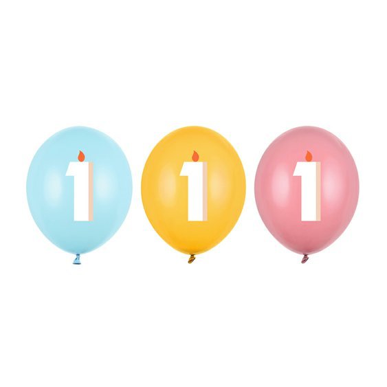 Narozeninové balónky “Happy Birthday MIX - 1”, 30 cm, 50 ks - Obr.1