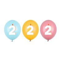 Narozeninové balónky “Happy Birthday MIX - 2”, 30 cm, 50 ks - Obr.1