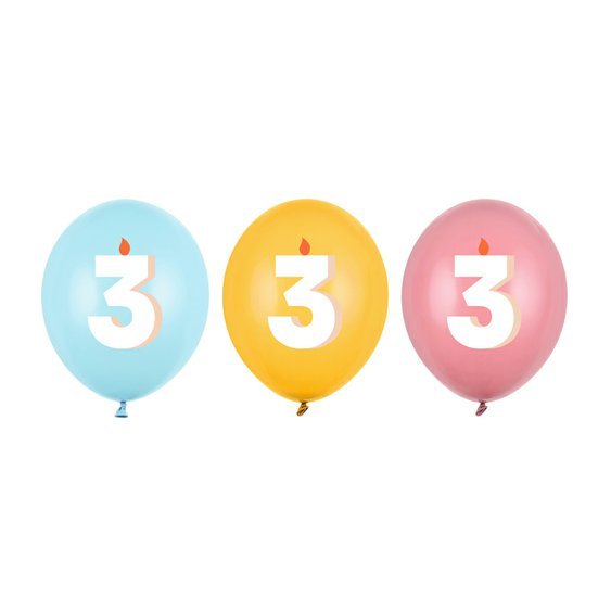 Narozeninové balónky “Happy Birthday MIX - 3”, 30 cm, 50 ks - Obr.1