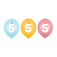 Narozeninové balónky “Happy Birthday MIX - 5”, 30 cm, 50 ks - Obr.1