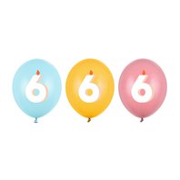 Narozeninové balónky “Happy Birthday MIX - 6”, 30 cm, 50 ks - Obr.1