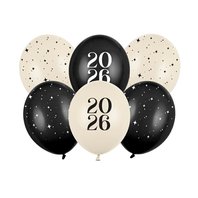 Silvsetrovské balónky “2026”, 30 cm, 6 ks - Obr.1