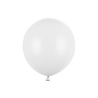 Balónek pastelový BÍLÝ, 43 cm - Obr.1