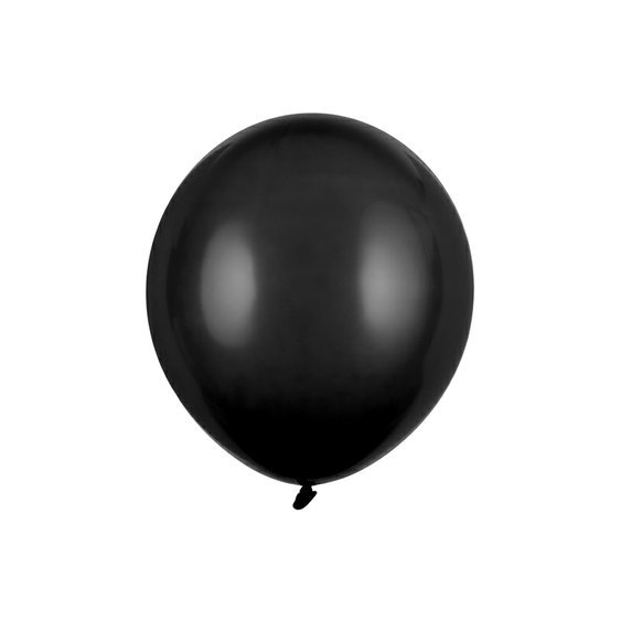 Balónek pastelový ČERNÝ, 43 cm - Obr.1