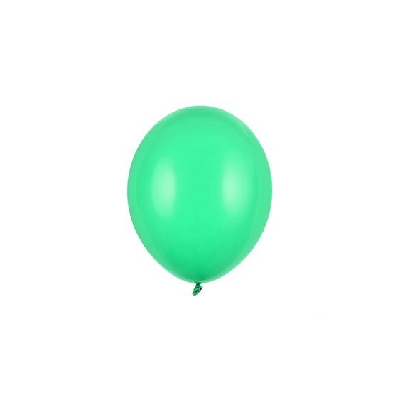 Balónek pastelový ZELENÝ, 12 cm, 100 ks - Obr.1