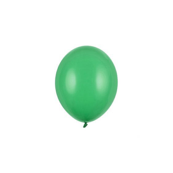 Balónek pastelový TMAVĚ ZELENÝ, 12 cm, 100 ks - Obr.1